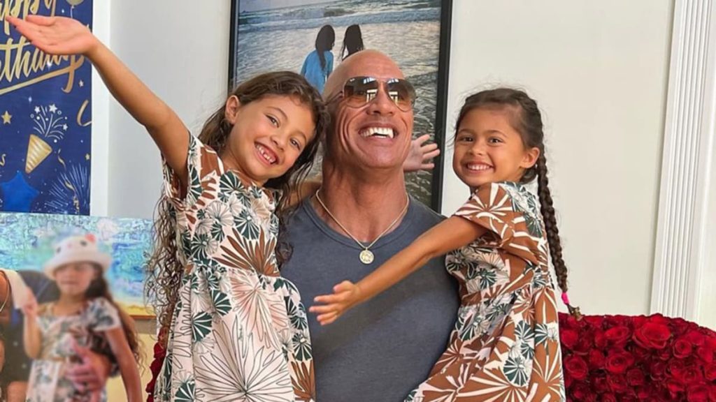 Dwayne Johnson sorprendido: travesura con pintalabios de sus hijas