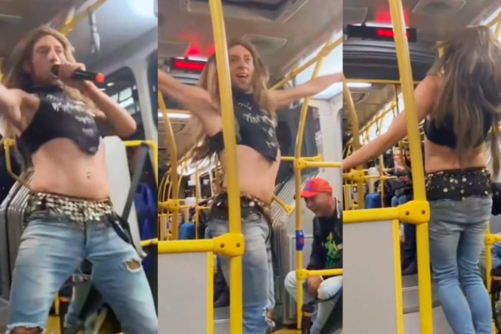 Imitador de Shakira en colectivo: ¡la sorprendente reacción del chofer!