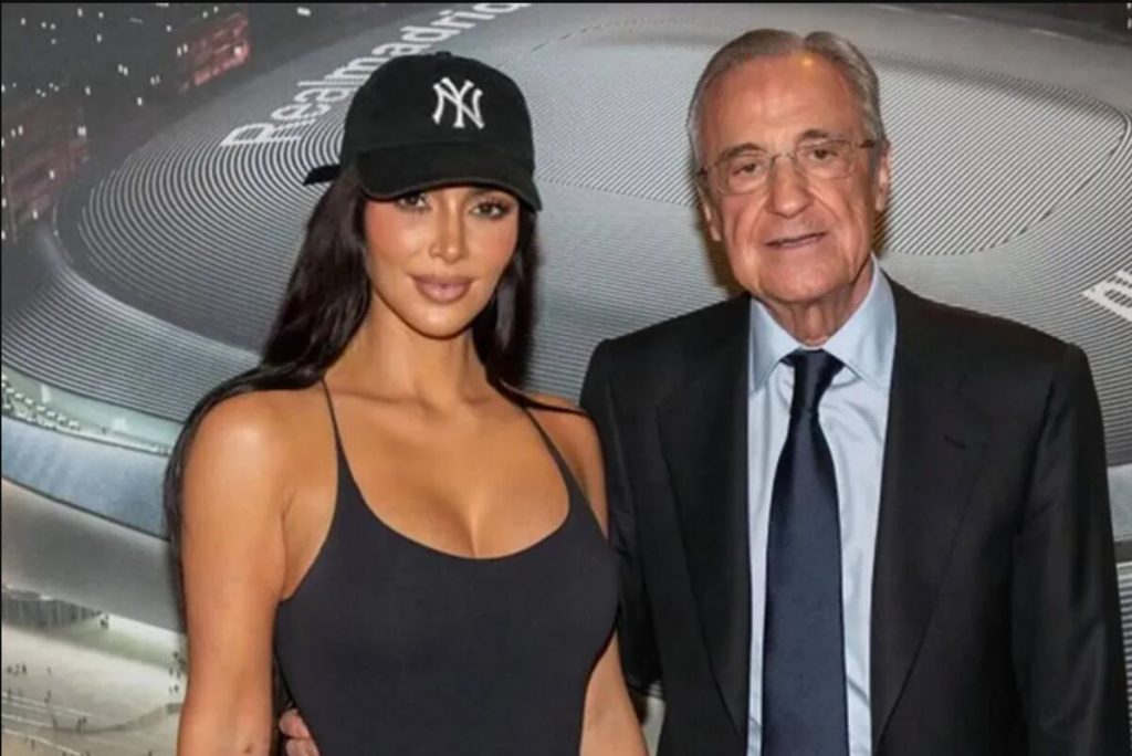 Kim Kardashian y Florentino Pérez: ¡se revela su secreto en el Bernabéu!