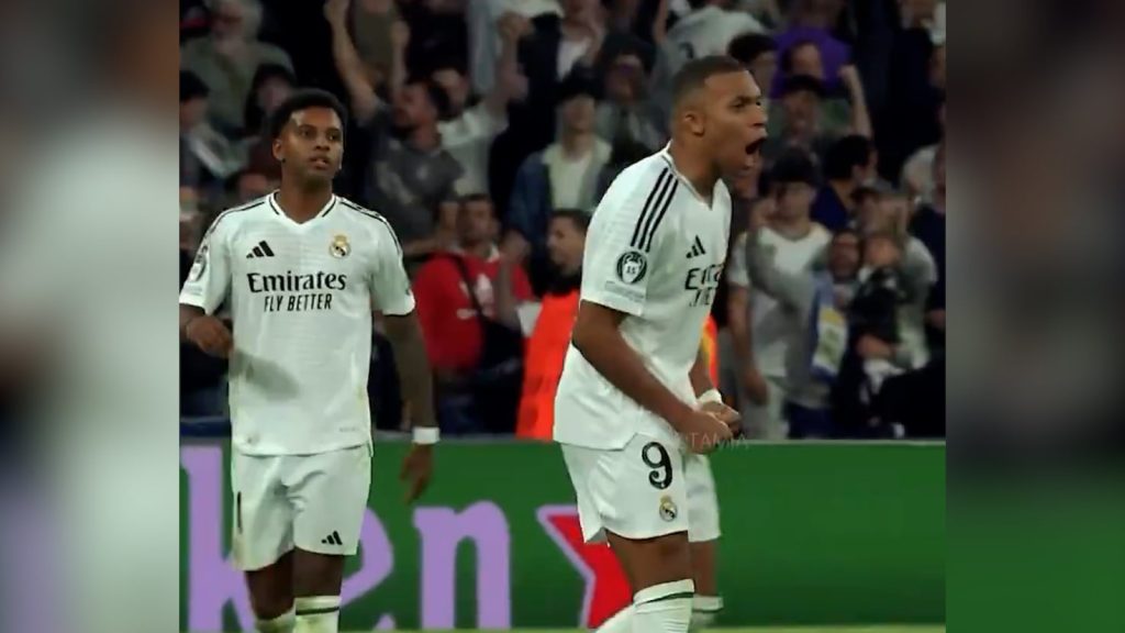 Mbappé brilla en su gran noche europea en el Bernabéu