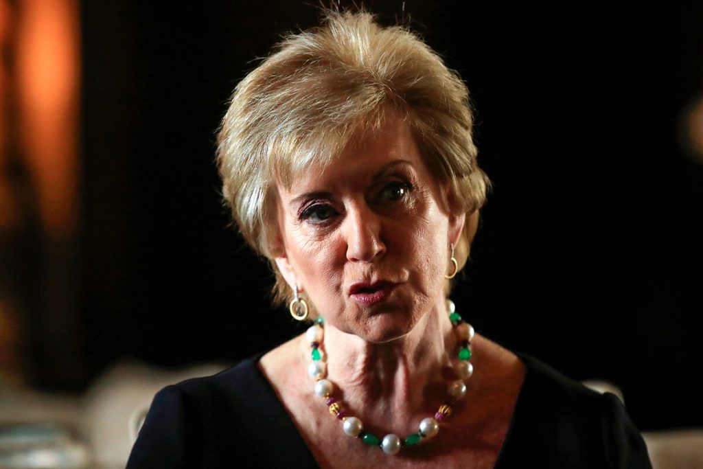 Donald Trump elige a Linda McMahon como secretaria de Educación