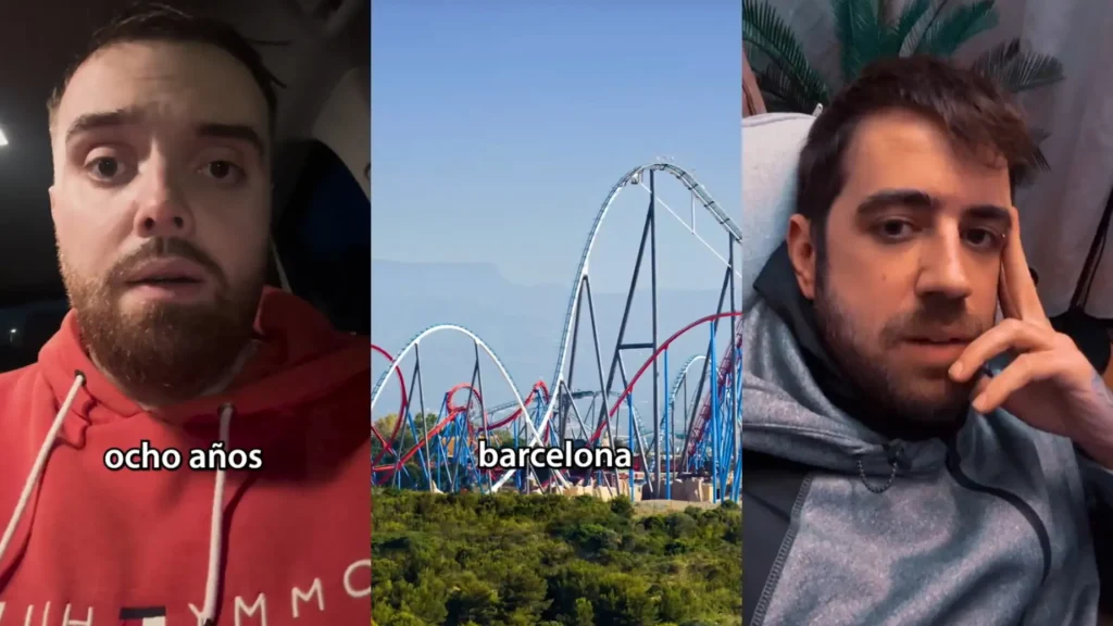 Ibai Llanos y su ridícula aventura con AuronPlay en PortAventura