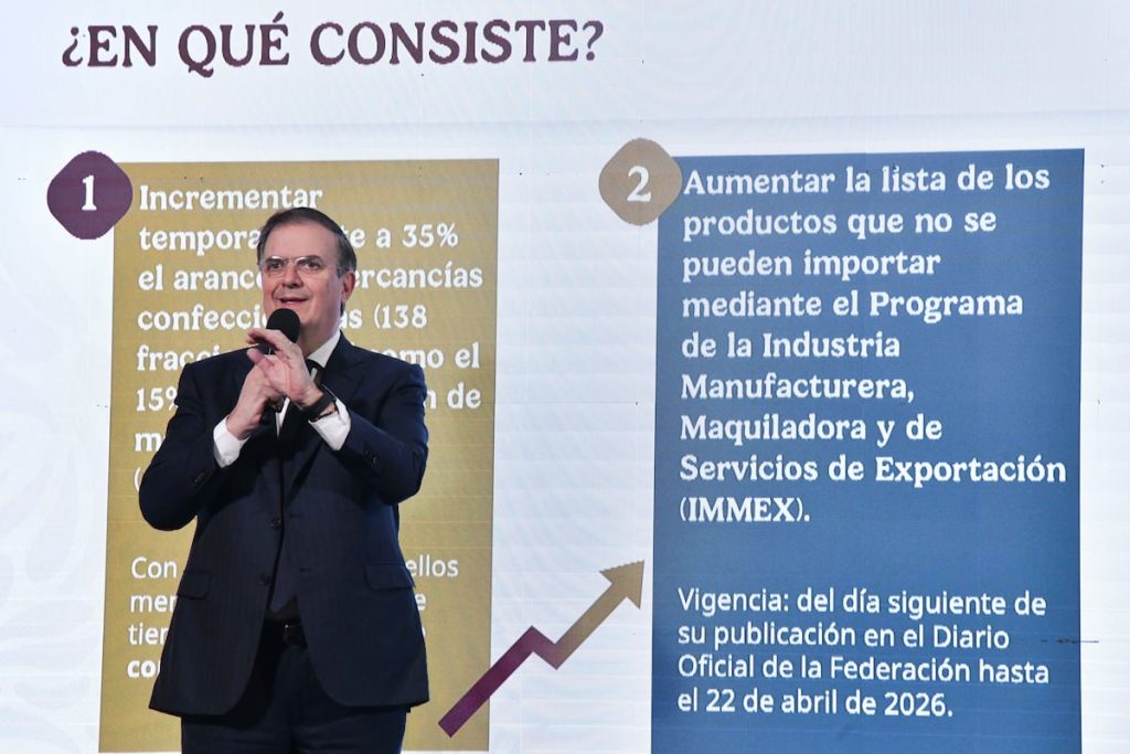 Arancel mexicano a importaciones textiles: la nueva presión a China