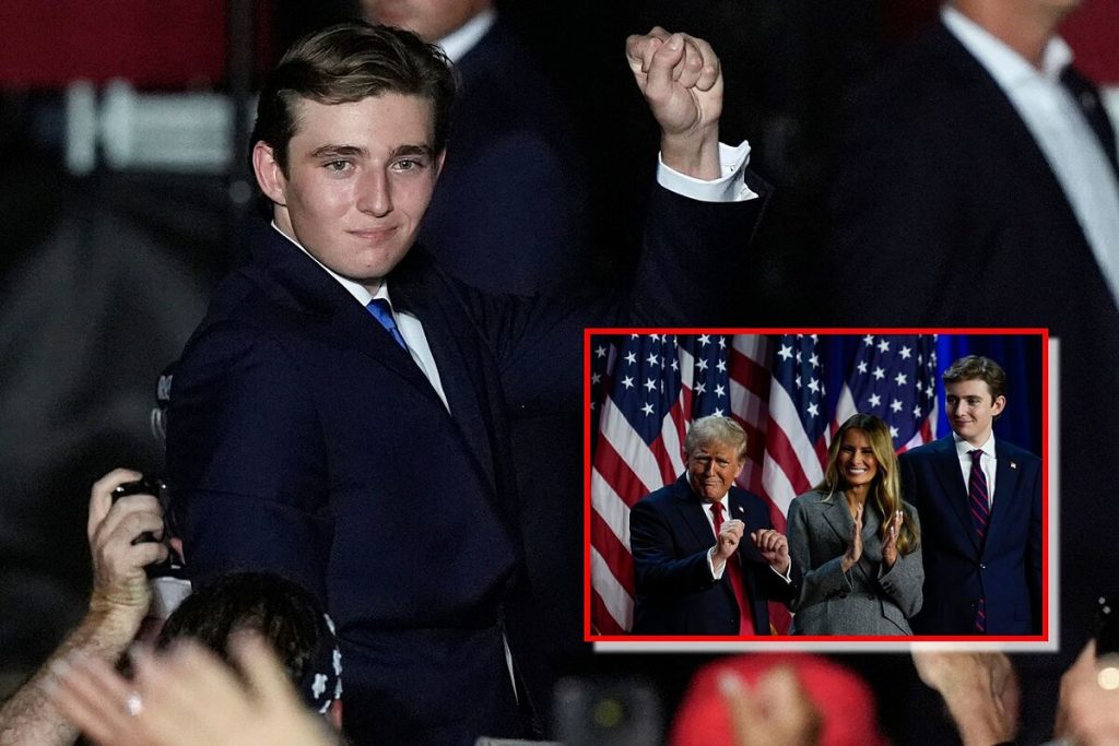 Barron Trump, el hijo de Donald, se convierte en un mujeriego