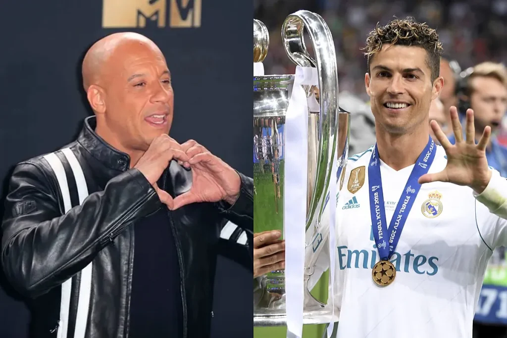 Fans enloquecen por foto inédita de Cristiano Ronaldo y Vin Diesel