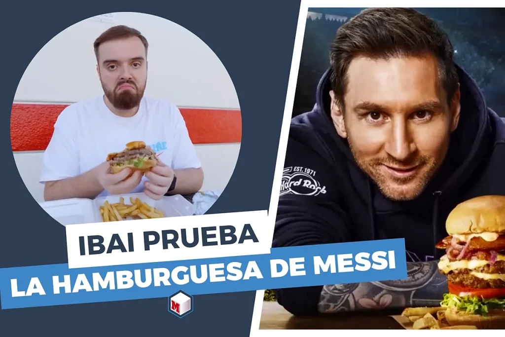 Ibai Llanos, deslumbrado por la hamburguesa de Messi en LA: '¿Qué es esto?'