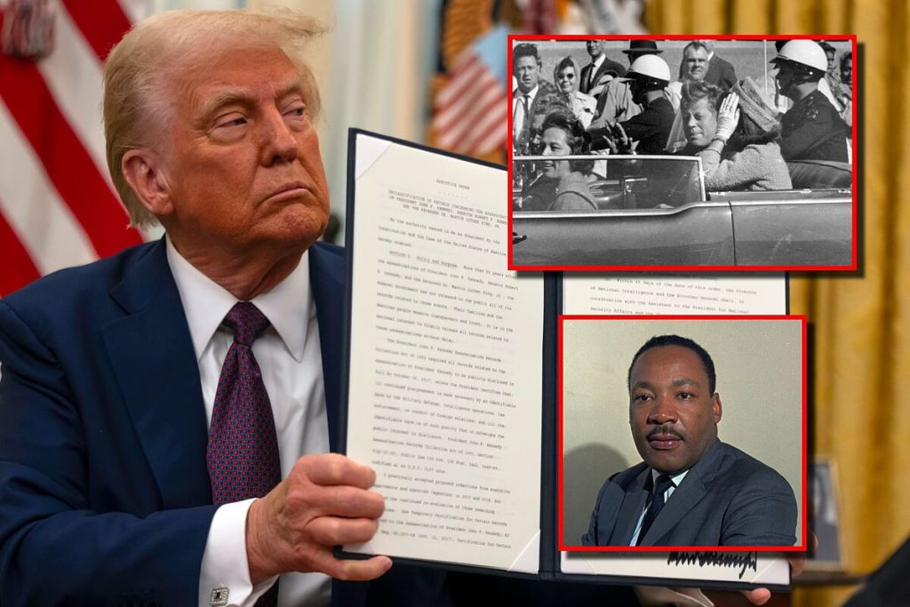 Trump desclasifica documentos sobre los asesinatos de JFK y MLK