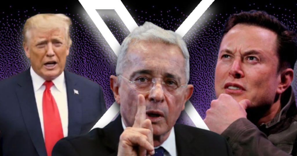 Álvaro Uribe denuncia a magistrado y llama a Trump y Musk a la acción